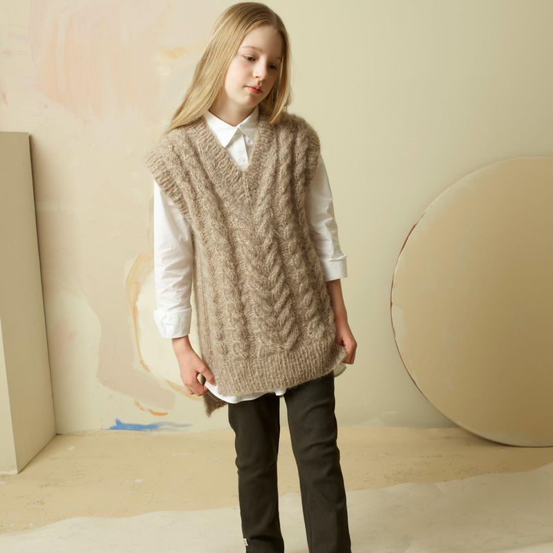 Novas flettevest barn oppskrift