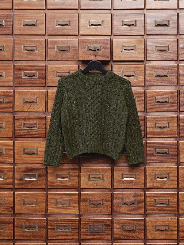 Kelly genser med splitt dame  2214 Tweed / Nr. 5B  oppskrift