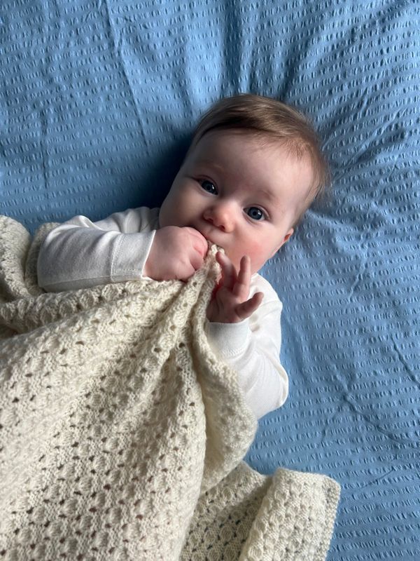 527 Aven babyteppe oppskrift