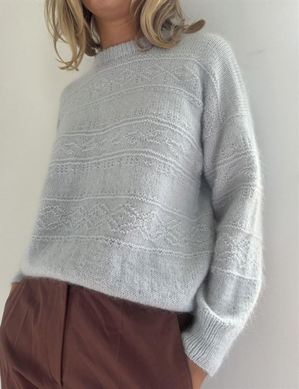 LHS-52  Porcelain Damask Sweater oppskrift