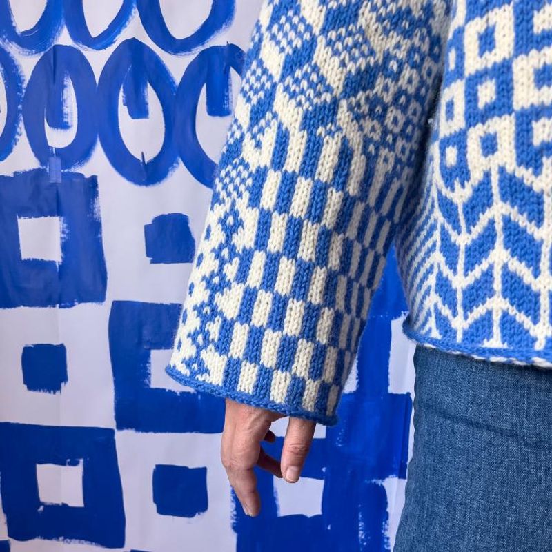 440-4 Nordic Mix Sweater oppskrift