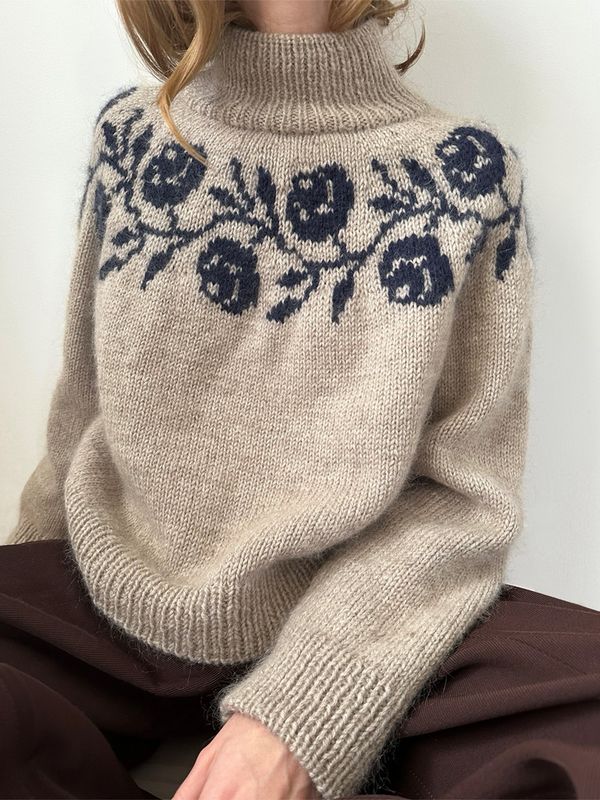 LHS-86 Rosie Yoke Sweater oppskrift