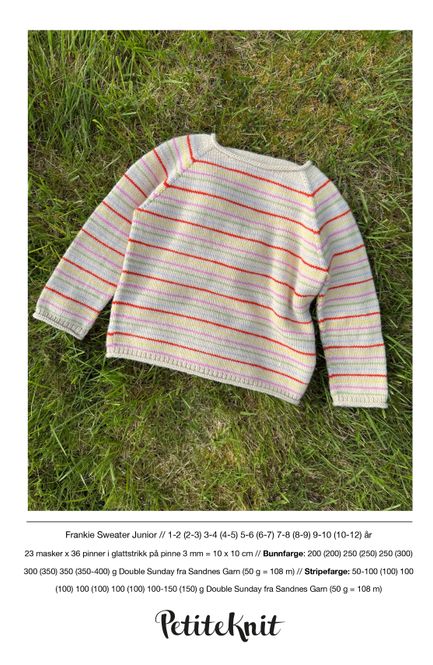 Hovedbilde PK-286  Frankie Sweater Junior oppskrift