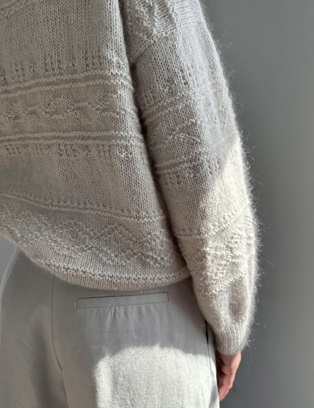 Porcelain Damask Sweater